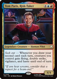 Tom Paris, Risk-Taker (Surge Foil) -  Foil (TRC-105) - Commander: Star Trek
