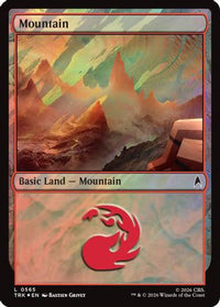 Mountain (0565) (Surge Foil) -  Foil (TRC-565) - Commander: Star Trek