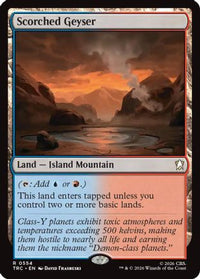 Scorched Geyser (Surge Foil) -  Foil (TRC-554) - Commander: Star Trek