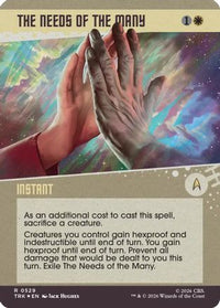 The Needs of the Many (Showcase) (Surge Foil) -  Foil (TRK-529) - Star Trek
