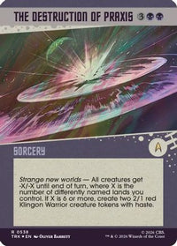 The Destruction of Praxis (Showcase) (Surge Foil) -  Foil (TRK-538) - Star Trek