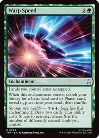 Warp Speed -  Foil (TRK-223) - Star Trek