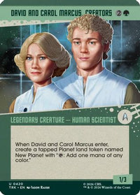 David and Carol Marcus, Creators (Showcase) -  (TRK-420) - Star Trek