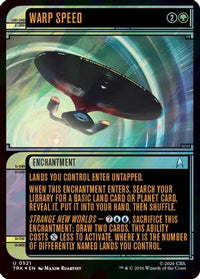 Warp Speed (Showcase) (Surge Foil) -  Foil (TRK-521) - Star Trek