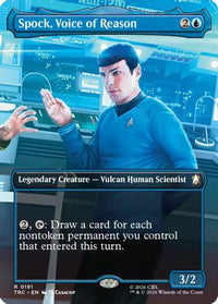 Spock, Voice of Reason (Borderless) -  (TRC-181) - Commander: Star Trek