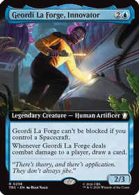 Geordi La Forge, Innovator (Extended Art) -  (TRC-256) - Commander: Star Trek