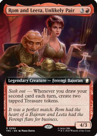 Rom and Leeta, Unlikely Pair (Extended Art) -  (TRC-294) - Commander: Star Trek