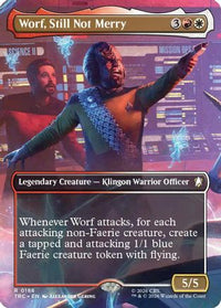 Worf, Still Not Merry (Borderless) -  Foil (TRC-186) - Commander: Star Trek