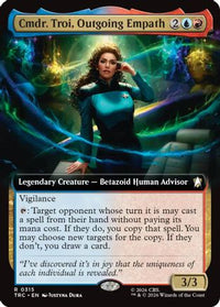 Cmdr. Troi, Outgoing Empath (Extended Art) -  (TRC-315) - Commander: Star Trek