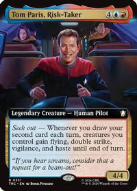 Tom Paris, Risk-Taker (Extended Art) -  (TRC-331) - Commander: Star Trek