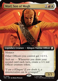 Worf, Son of Mogh (Extended Art) -  (TRC-336) - Commander: Star Trek