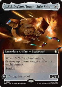 U.S.S. Defiant, Tough Little Ship (Extended Art) -  (TRC-361) - Commander: Star Trek