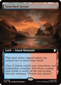 Scorched Geyser (Extended Art) -  (TRC-398) - Commander: Star Trek