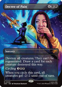 Decree of Pain (Borderless) -  Foil (SDS-009) - Star Trek: Stardates