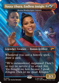 Nyota Uhura, Endless Insight - Jhoira, Weatherlight Captain (Borderless) -  (SDS-021) - Star Trek: Stardates