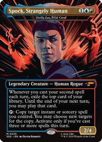 Spock, Strangely Human - Stella Lee, Wild Card (Borderless) -  Foil (SDS-025) - Star Trek: Stardates