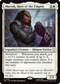 Martok, Hero of the Empire (Surge Foil) -  Foil (TRC-023) - Commander: Star Trek