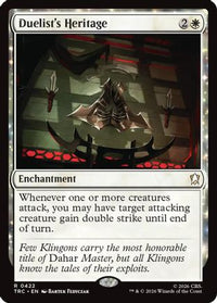 Duelist's Heritage (Surge Foil) -  Foil (TRC-422) - Commander: Star Trek