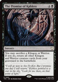 The Promise of Kahless (Surge Foil) -  Foil (TRC-061) - Commander: Star Trek