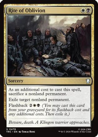 Rite of Oblivion -  (TRC-478) - Commander: Star Trek