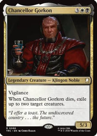 Chancellor Gorkon (Surge Foil) -  Foil (TRC-086) - Commander: Star Trek