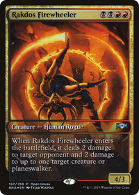 Rakdos Firewheeler (Open House) (Extended Art) [Ravnica Allegiance Promos]