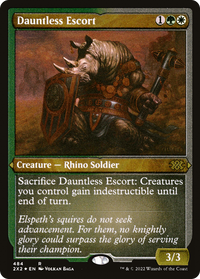 Dauntless Escort (Foil Etched) -  Foil (2X2-484) - Double Masters 2022