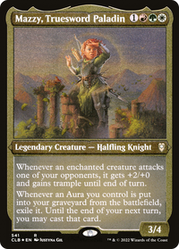 Mazzy, Truesword Paladin (Foil Etched) -  Foil (CLB-541) - Commander Legends: Battle for Baldur's Gate