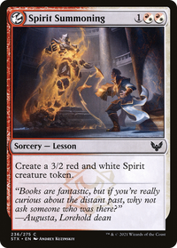 Spirit Summoning [Strixhaven: School of Mages]