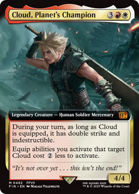 Cloud, Planet's Champion - : (Extended Art) Foil (FIN-482) - FINAL FANTASY