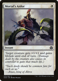 Mortal's Ardor [Duel Decks: Elspeth vs. Kiora]
