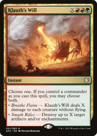 Klauth's Will [Dungeons & Dragons: Adventures in the Forgotten Realms Commander]