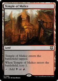 Temple of Malice -  Foil (M3C-389) - Modern Horizons 3 Commander