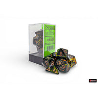 Chessex: 7-Die Set Brush: Deep Forest/Gold