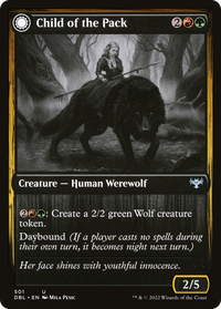 Child of the Pack // Savage Packmate [Innistrad: Double Feature]