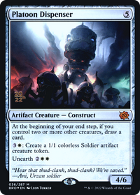 Platoon Dispenser [The Brothers' War Prerelease Promos]