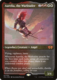 Aurelia, the Warleader (Foil Etched) -  Foil (MUL-100) - Multiverse Legends