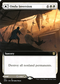 Ondu Inversion // Ondu Skyruins (Extended Art) [Zendikar Rising]