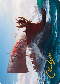 Adrestia Art Card (Gold-Stamped Signature) -  (Borderless) (ASACR-008) - Assassin's Creed Art Series