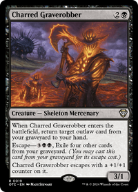 Charred Graverobber [Outlaws of Thunder Junction Commander]