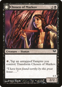 Chosen of Markov // Markov's Servant [Dark Ascension]