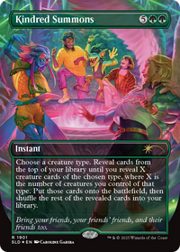 Kindred Summons (Double Rainbow Foil) (SLD-1901) - Secret Lair Drop Series Foil