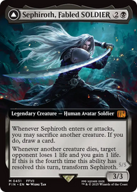 Sephiroth, Fabled SOLDIER // Sephiroth, One-Winged Angel - : (Extended Art) (FIN-451) - FINAL FANTASY