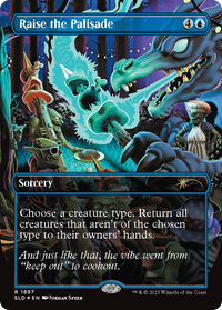 Raise the Palisade (Double Rainbow Foil) (SLD-1897) - Secret Lair Drop Series Foil