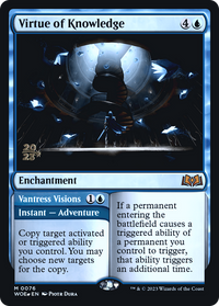 Virtue of Knowledge // Vantress Visions [Wilds of Eldraine Prerelease Promos]