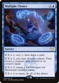 Multiple Choice (Promo Pack) [Strixhaven: School of Mages Promos]