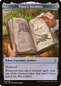 Volo's Journal -  Foil (CLB-018) - Battle for Baldur's Gate Tokens