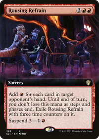 Rousing Refrain (Extended Art) [Commander 2021]