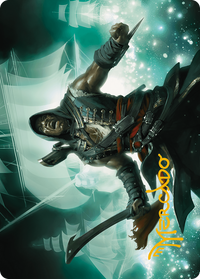 Adewale, Breaker of Chains Art Card (Gold-Stamped Signature) -  (Borderless) (ASACR-014) - Assassin's Creed Art Series