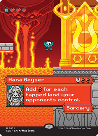 Mana Geyser (SLD-1821) - Secret Lair Drop (Borderless) Foil